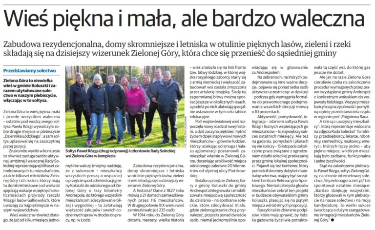 Wieś piękna i mała, ale bardzo waleczna